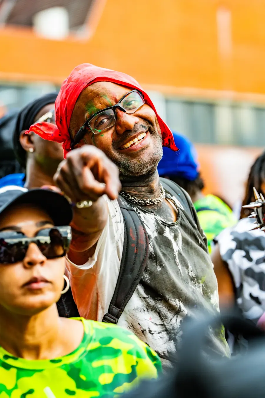 Carnival portrait taken on the road in London