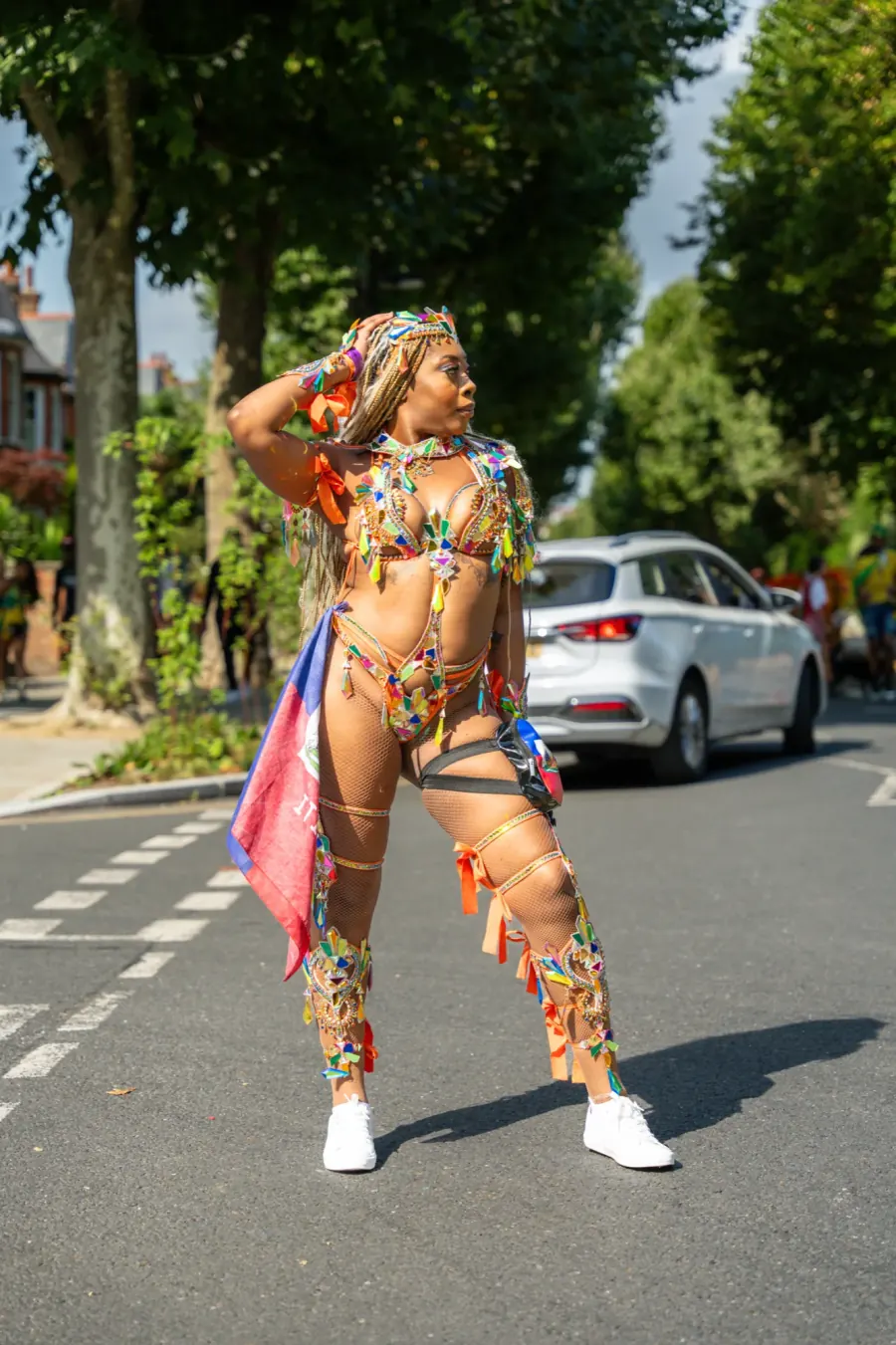 Carnival costume photographed in London