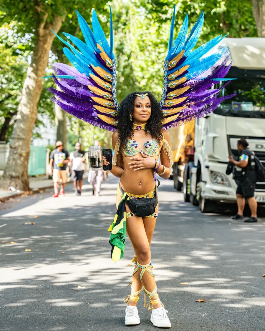 Carnival crowd photography in London