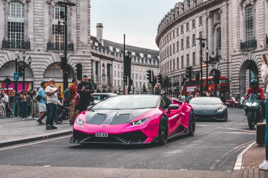 Detail shot from a London car photography session