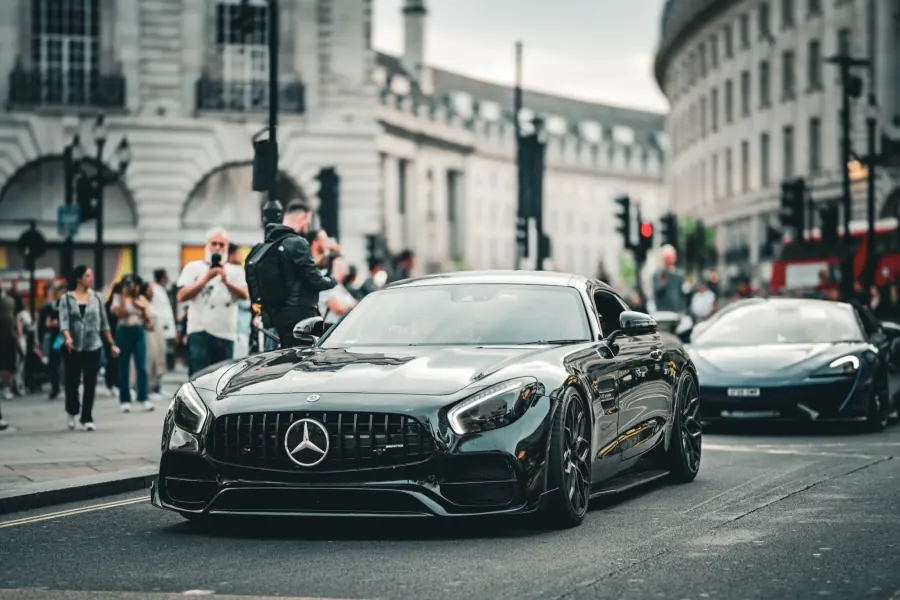 Vehicle photographed on location in London