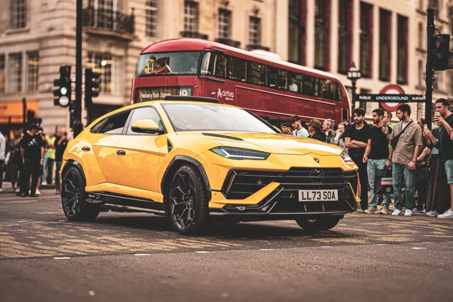 Car photography shot in London