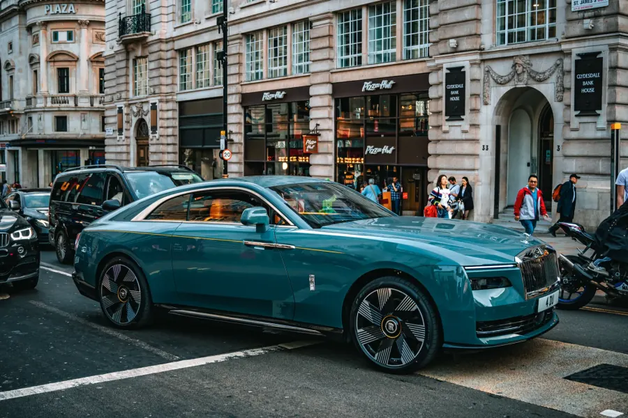 Detail shot from a London car photography session