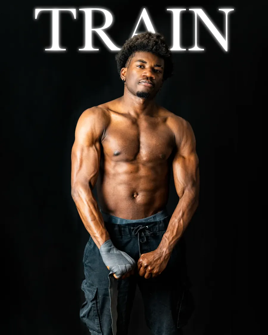 Athlete portrait photographed in London